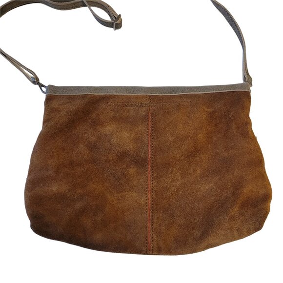 Hammit VIP Texas Suede Fold Over Crossbody Clutch Bag - Picture 2 of 13